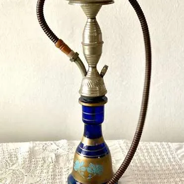 NARGUILE CRISTAL AZUL 60 CM 