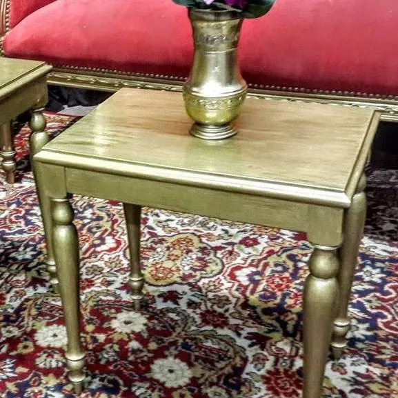 MESITA RATONA RECTANGULAR ORO chica o.40 x 0.30 x 0.40 alt