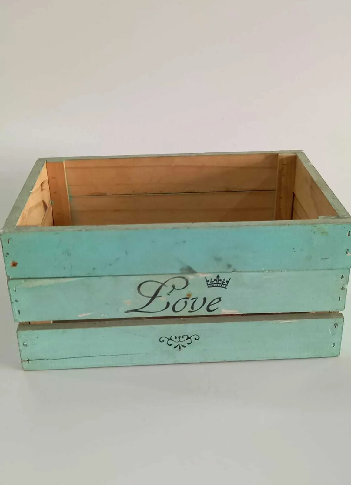 CAJON  VERDE CORONA  28 X 19 X 15 CM 