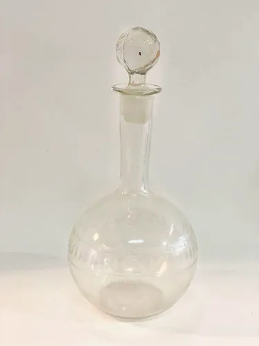 BOTELLON DE  CRISTAL LABRADA ALT 30 CM (BOT29)