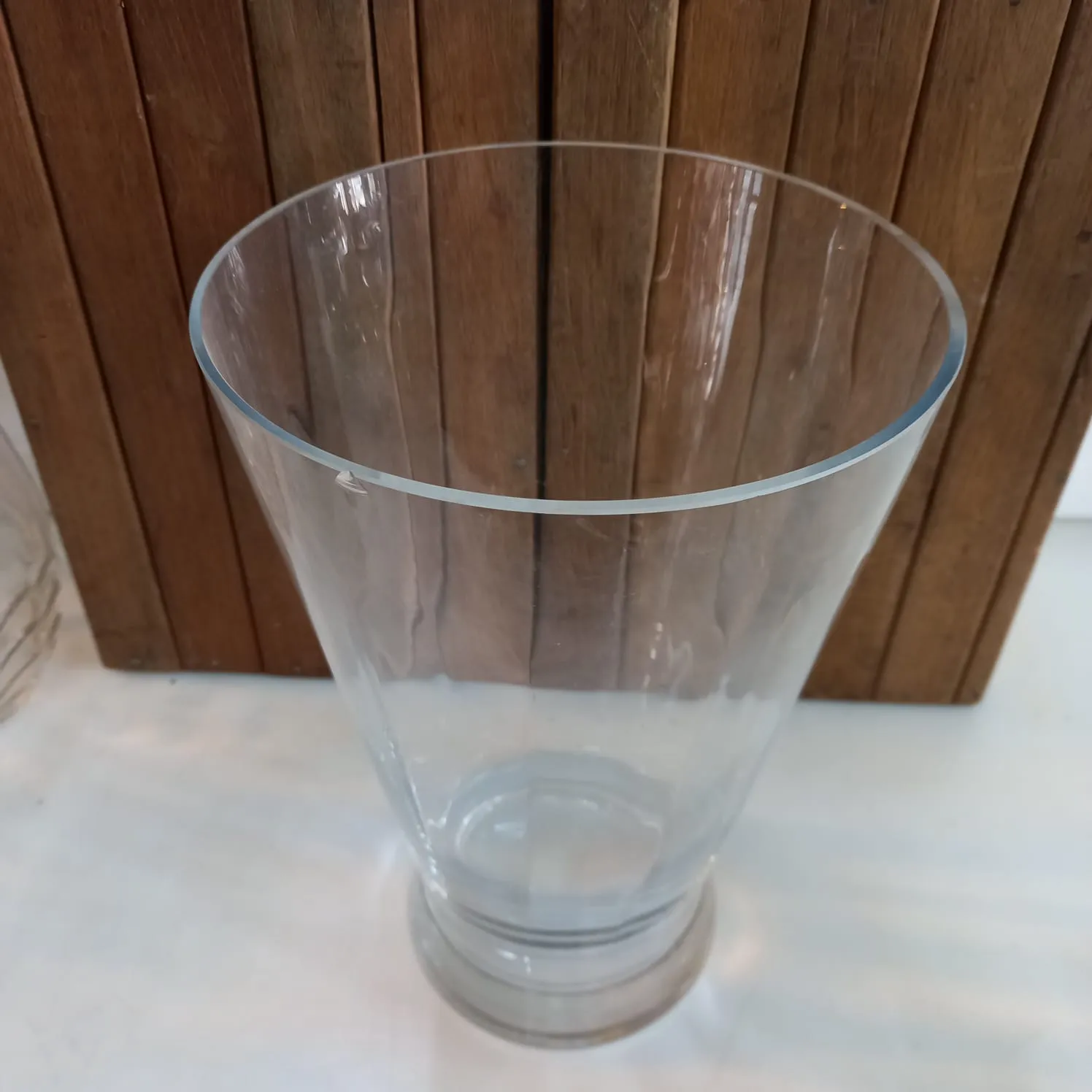 FLORERO CRISTAL ANTIGUO "FCA49"  21 X 32 CM 