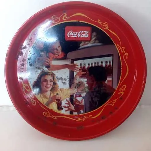 BADEJA ANTIGUA COCACOLA  33 X 4 CM 