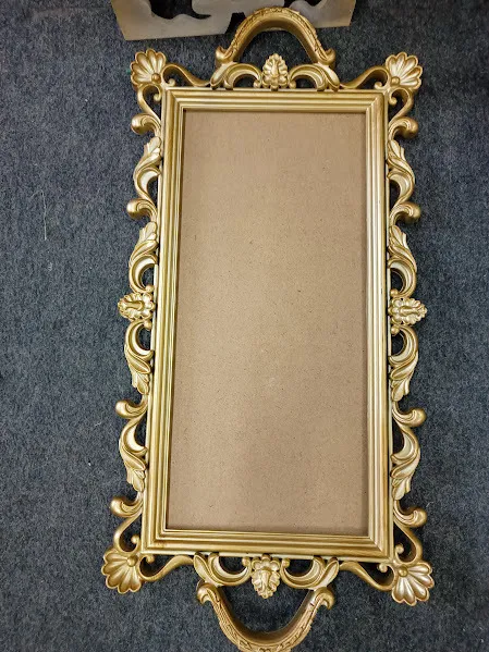 BANDEJA ORO RECTANGULAR  50 X 24 CM