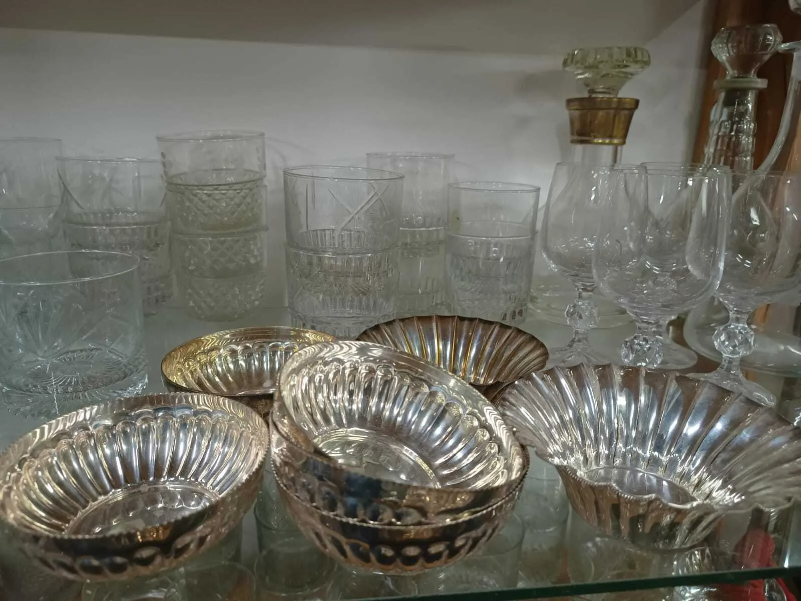 COMPOTERAS DE PLATA ANTIQUE  "DEVON 617"  - 11 X 4 CM