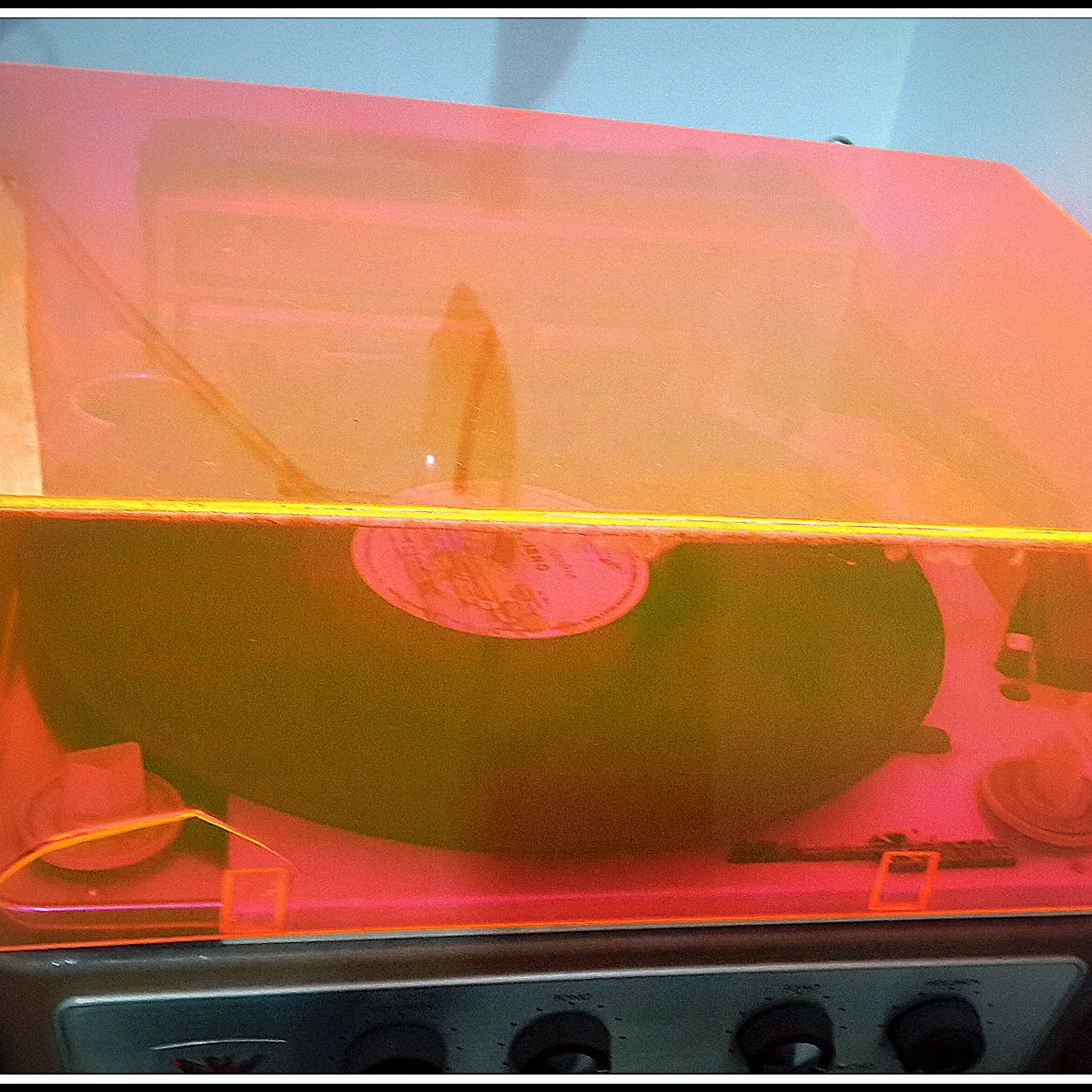 TOCADISCO RETRO  WINCO CON TAPA  FLUO