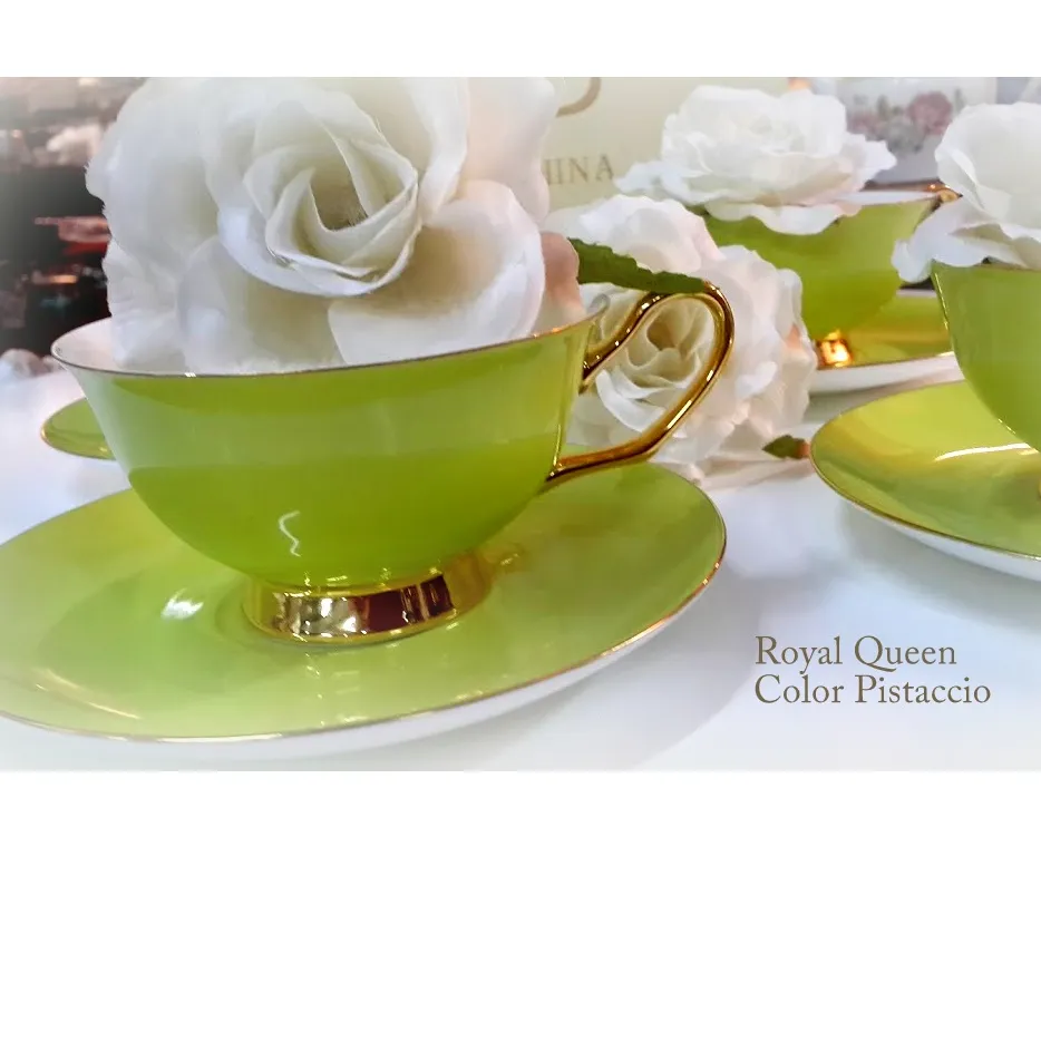 TAZA DE TE  ROYAL  CLASSIC-VERDE MANZANA 