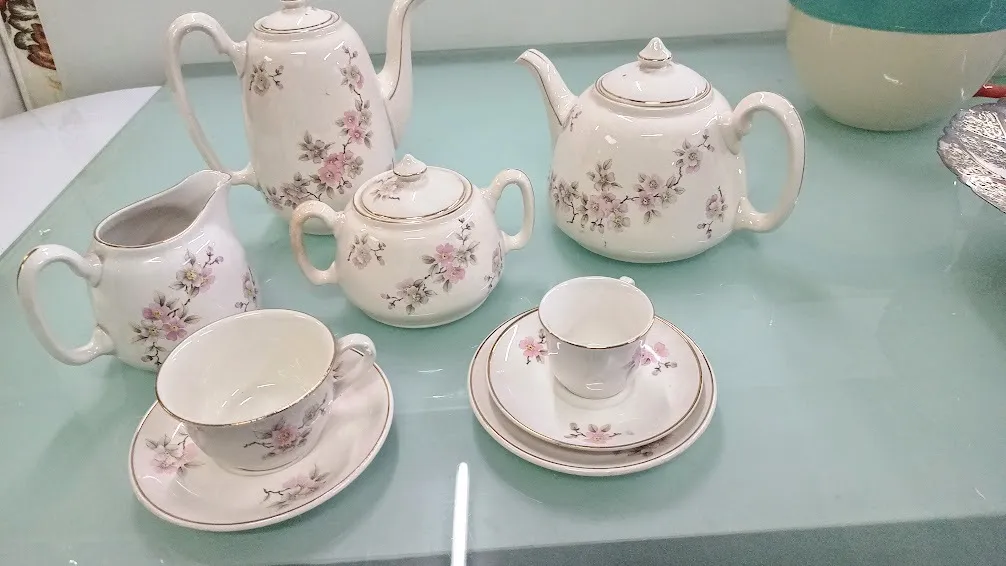 TAZA DE CAFE FLOR DE DURAZNO