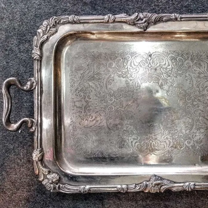 BANDEJA DE PLATA RECTANGULAR  BPR 01 (44X 34 CM) (55 X 34 C/ASAS)