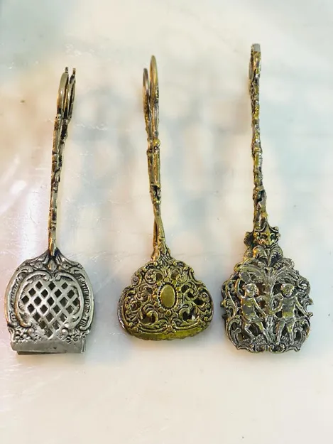 PINZAS PLATA ANTIQUE VARIAS