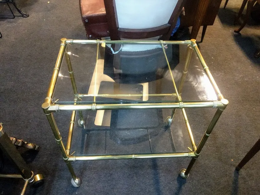 CARRO BAR CAÑA DE BRONCE   0.60 X 0.40 X 0.60 ALT