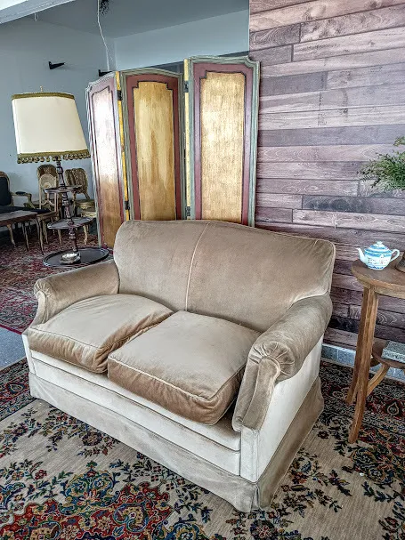 SILLON BOSTON 2 CUERPOS PANA COLOR TABACO