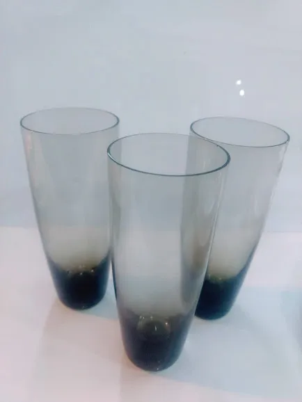 VASO TRAGO LARGO CRISTAL -HUMO