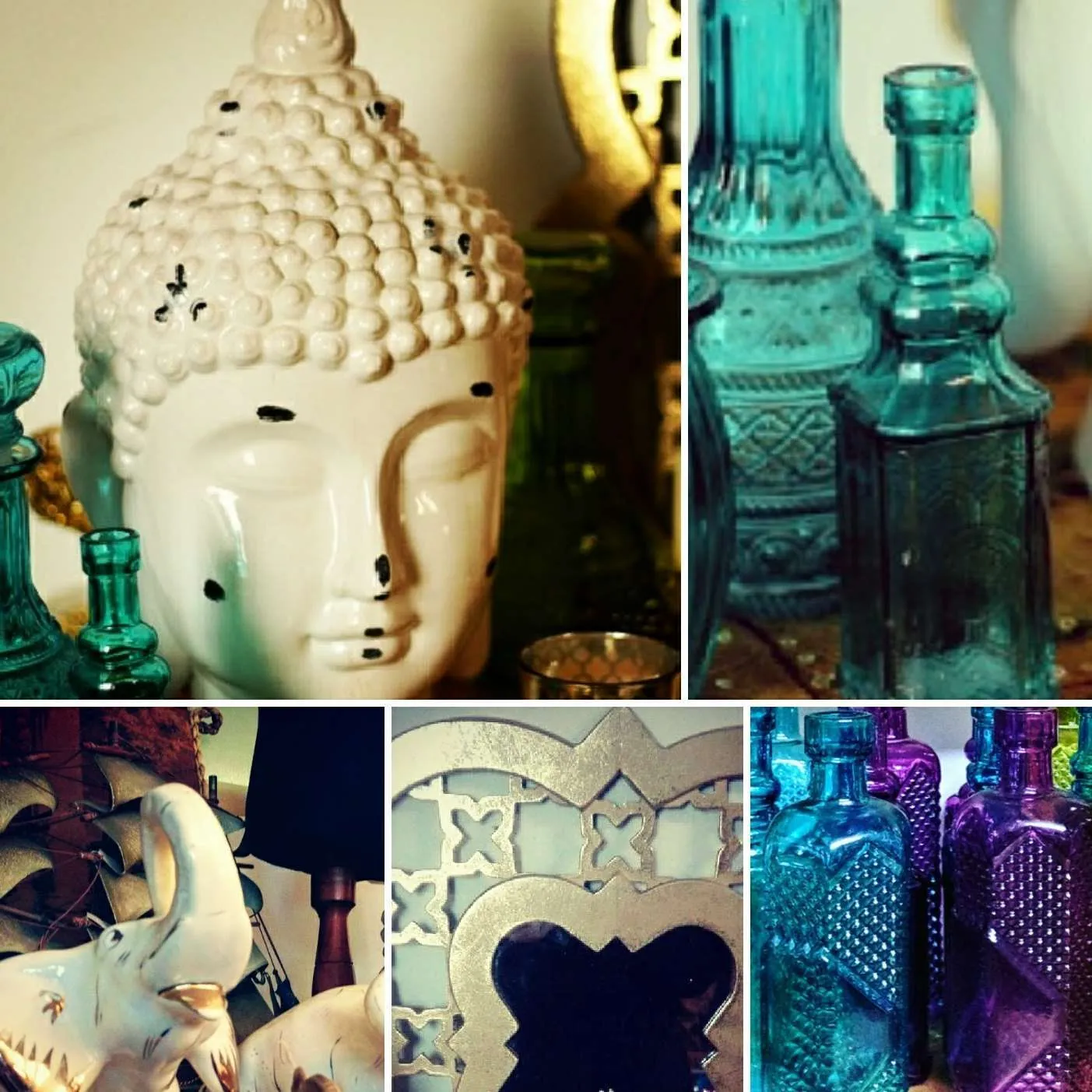 DECORACION ORIENTAL-HINDU    http://www.lamelangeantiques.com/deco-hindu--turca-arabe.html