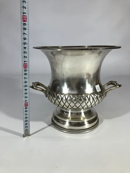 FRAPERA CHAMPAGNERA PLATA " ROMBOS " FPA 04 "  ALT.24 CM