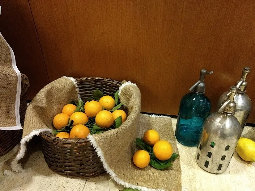 CANASTA REDONDA  MIMBRE OSCURO 