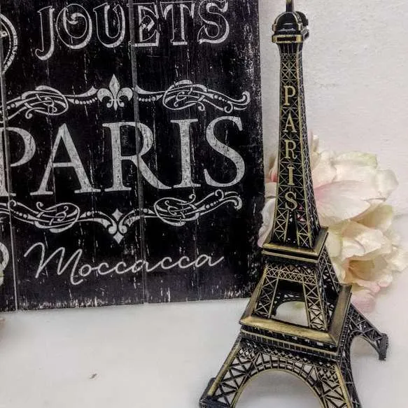 TORRE EIFFEL  PELTRE -  ALT. 25 CM - BASE 10 X10 CM