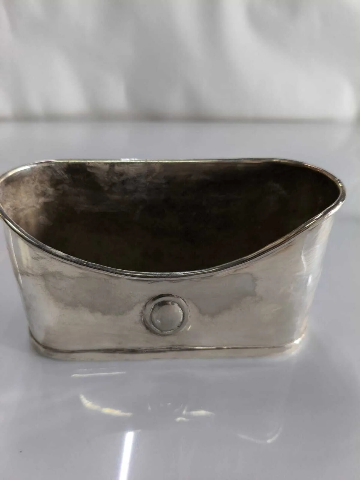 PORTA TÉ DE PLATA ANTIQUE "PTPA" Med:17 x  6cm , Alt 10 xm 