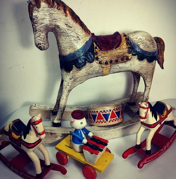 CABALLITO MECEDOR   Med. ancho 70 alt.40 cm