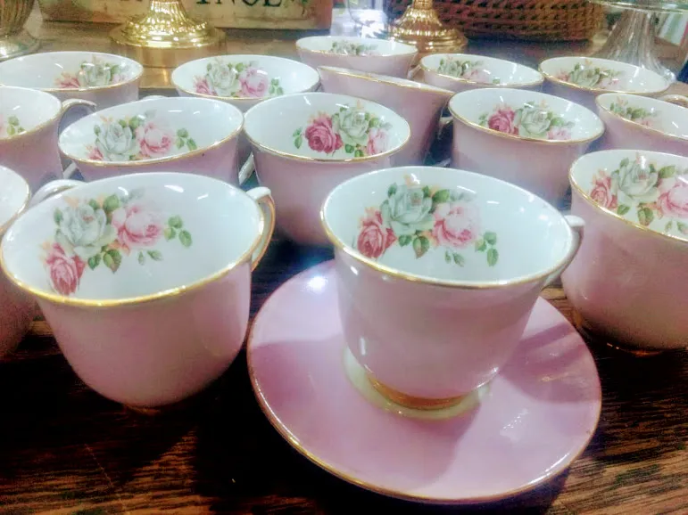 TAZA DE TÉ PREMIUM -ROSA PASTEL 2