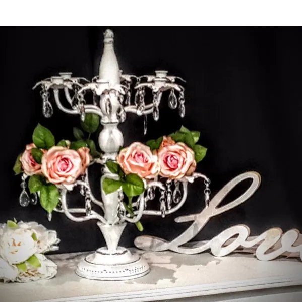 CANDELABRO SHABBY - 12 velas- ARBOL DE VIDA