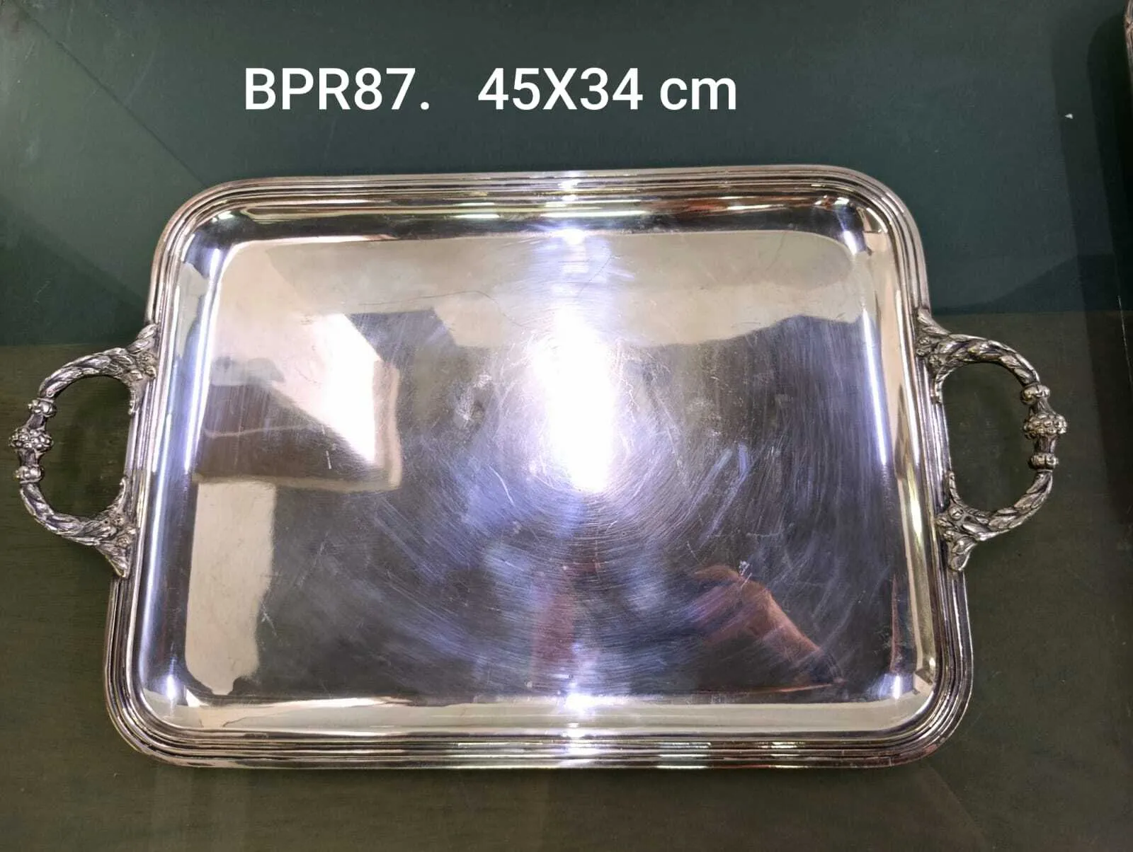 BANDEJA PLATA RECTANGULAR BPR87- 45 x 34 cm