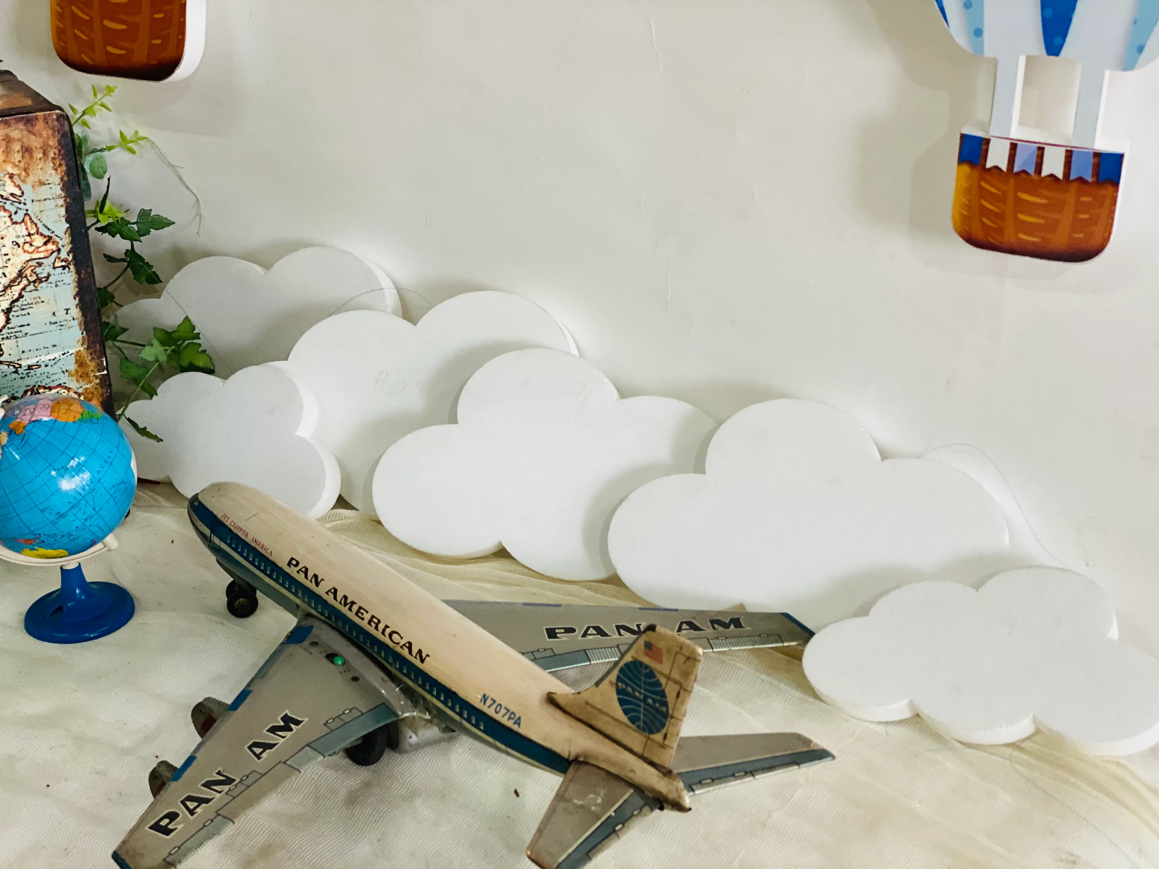 JUEGO DE 6 NUBES CORPOREAS 34, 30 Y 20 CM DE LARGO