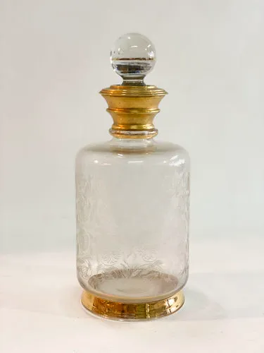 BOTELLON CRISTAL Y ORO ALT.28 cm (BOT01)