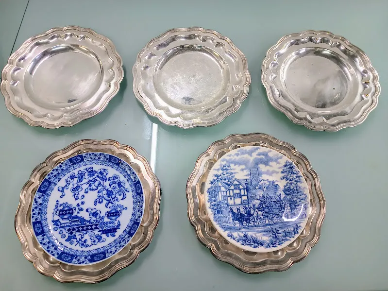 PLATO DE SITIO PLATA DEVON ONDAS "PS02" - Diam. 25 cm