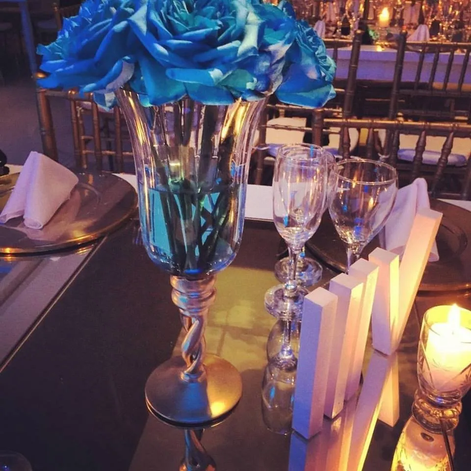 Florero FLORIS pie Oxido