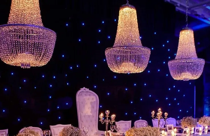 ARAÑA  DE CRISTAL IMPERIO  80 X  1.50 CM ALTO