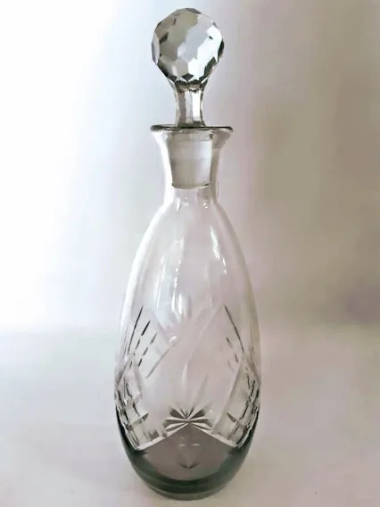 BOTELLON DE  CRISTAL LABRADA ALT 31 CM (BOT22)