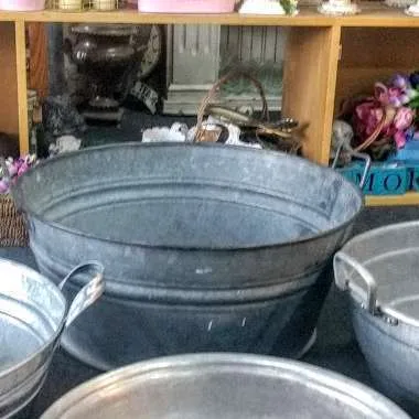  PALANGANA  ZINC GRANDE  "PAL 01" diam  65 ALT 30  CM