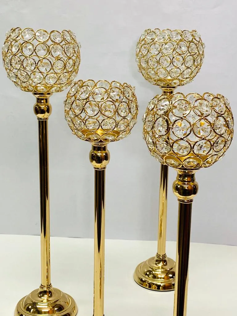 FANAL ORO  ESFERA STRASS-Alto 50 x 12 cm (CS014)