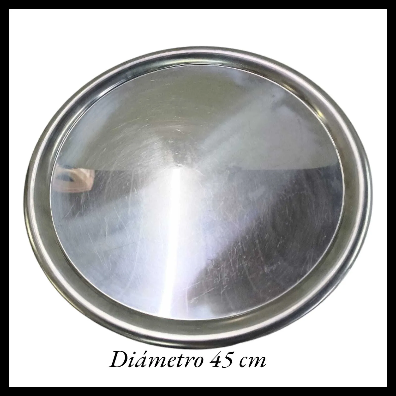 BANDEJA DE MOZO  acero inox - Diam 45 cm