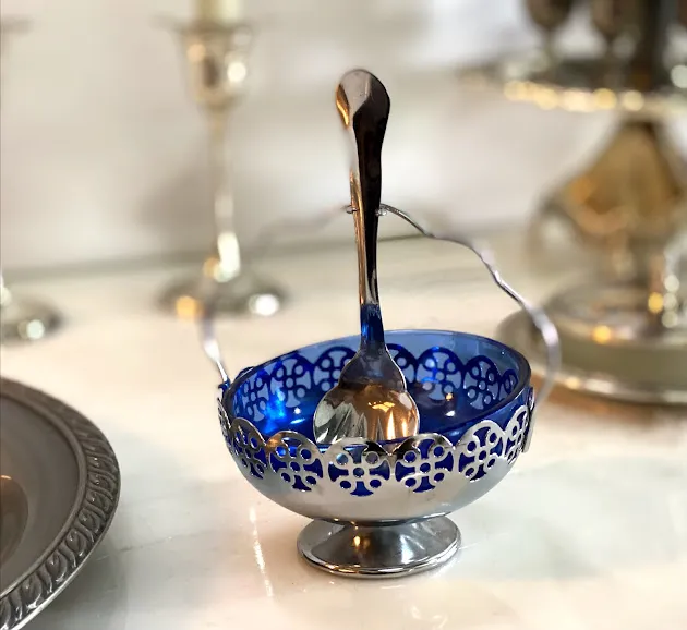 DULCERA PLATIL Y AZUL  PARA DULCE DE PESAJ "JAROZE"