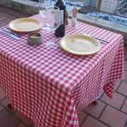 MANTEL CUADRILLE  ROJO  1.50 X 1.50 MT