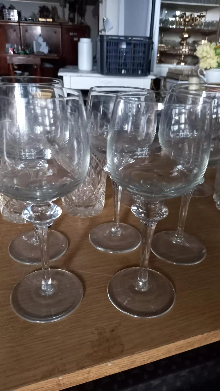 COPAS DE CRISTAL CON ANILLO 