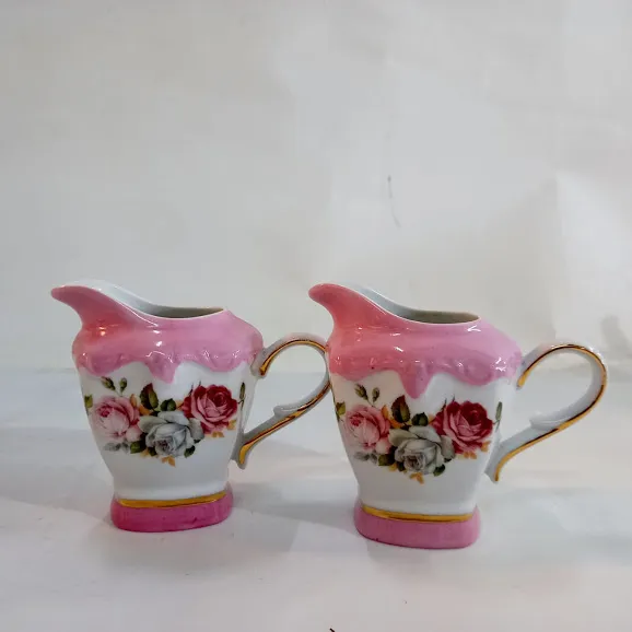 LECHERA PORCELANA VINTAGE ROSA  DIOR 