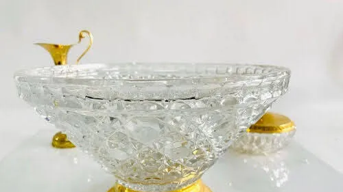 CENTRO CRISTAL BOHEM "1"   DIAM. 26 CM