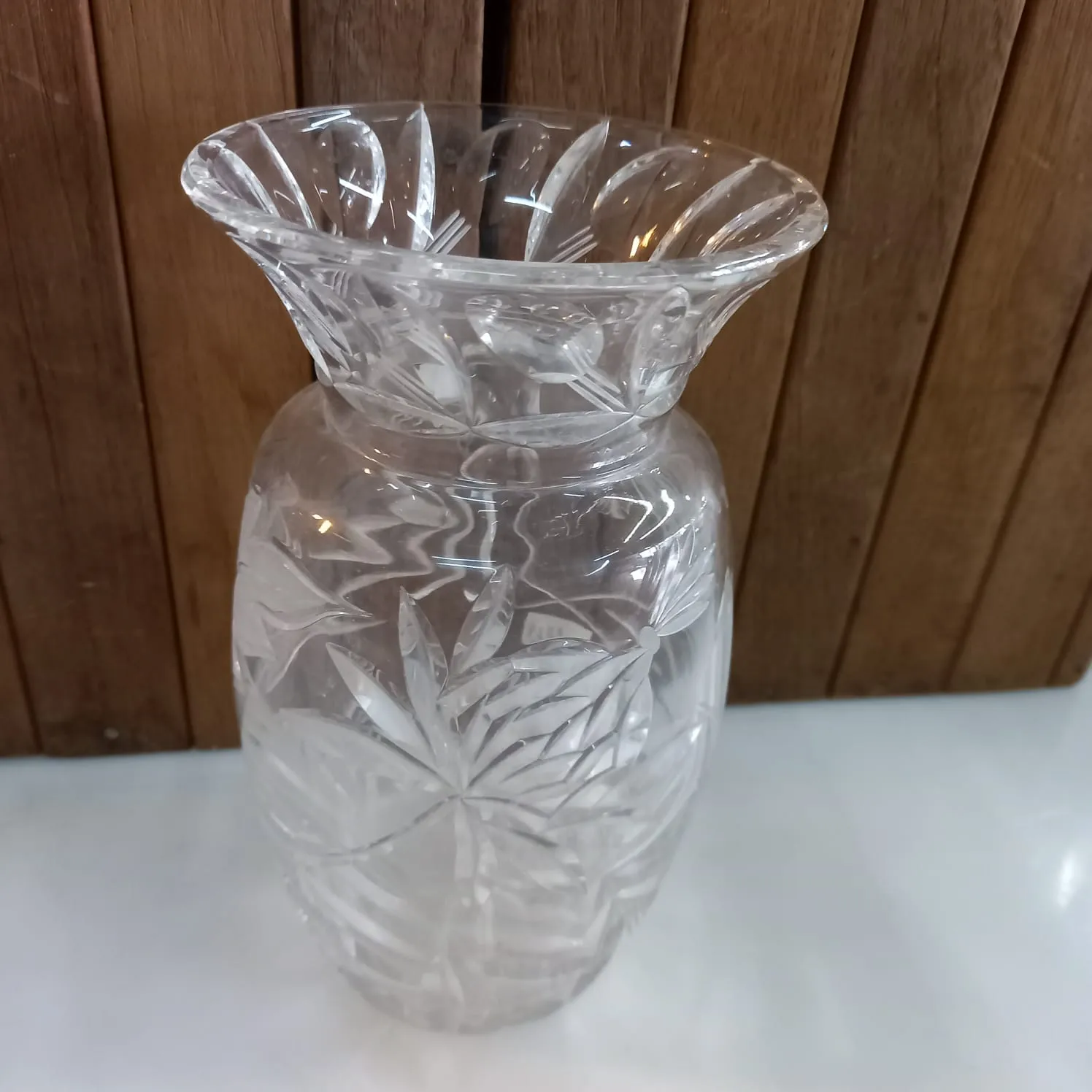 FLORERO CRISTAL ANTIGUO FRANCES "FCAF11 "  12 X 21 CM 