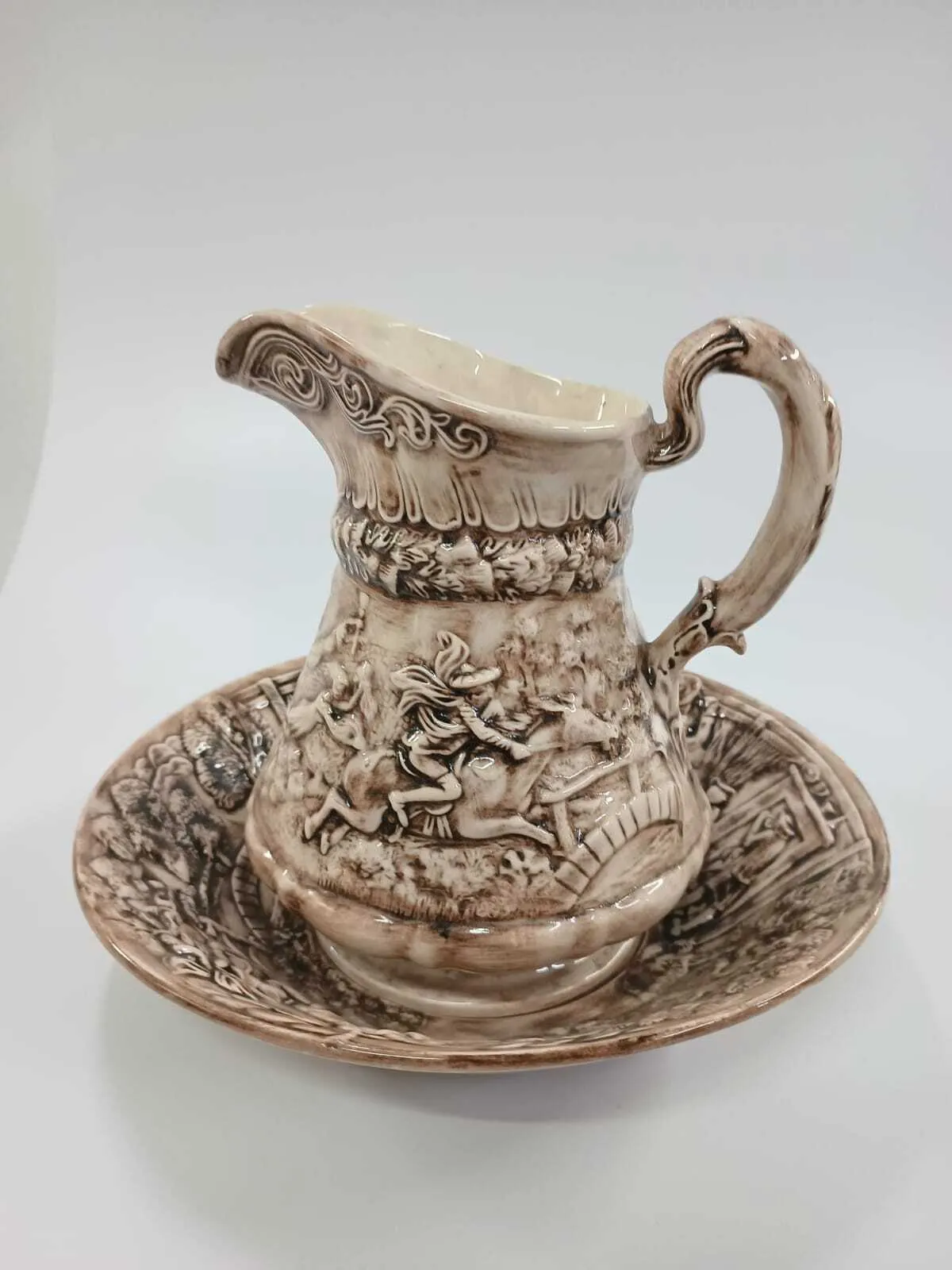 JARRA Y FUENTE CERAMICA  ITALIA  "JFI30"  DAM 30 X 25 CM ALT