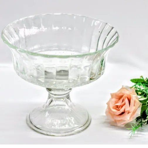 CENTRO de MESA  CRISTAL LABRADO "VICTORIA" Diam. 20 x Alr. 20 cm