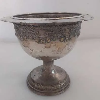 COPON CALIZ PLATA ANTIQUE  "CCP15" Boca 15 x 10 cm alt.