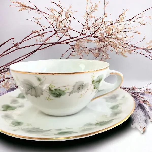 TAZA DE TE  TSUJI "HOJAS VERDES" 