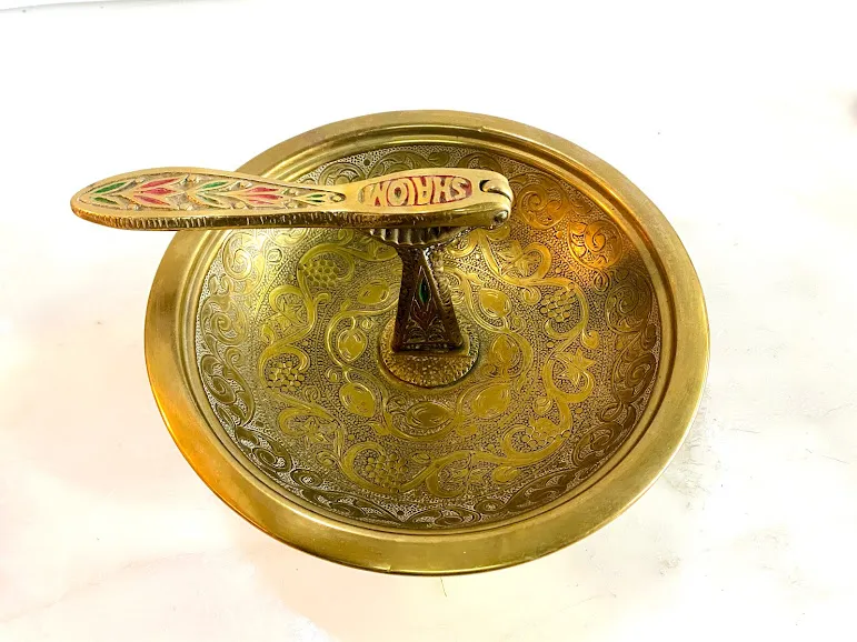 Romenueces de Bronce con Inscripción "Shalom""