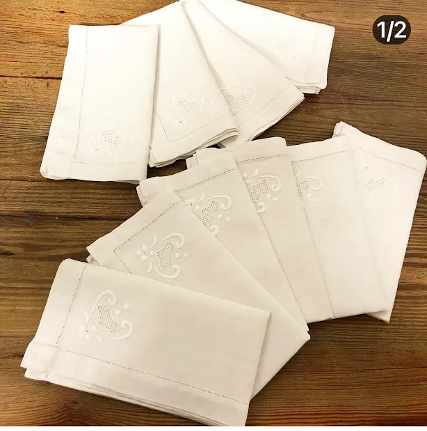 SERVILLETAS ALGODON BORDADO  "  SAB " 