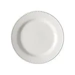 PLATO ENTRADA CERAMICA BLANCO PERLA-  20 CM