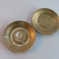 PLATITO DE PORCELANA ORO 