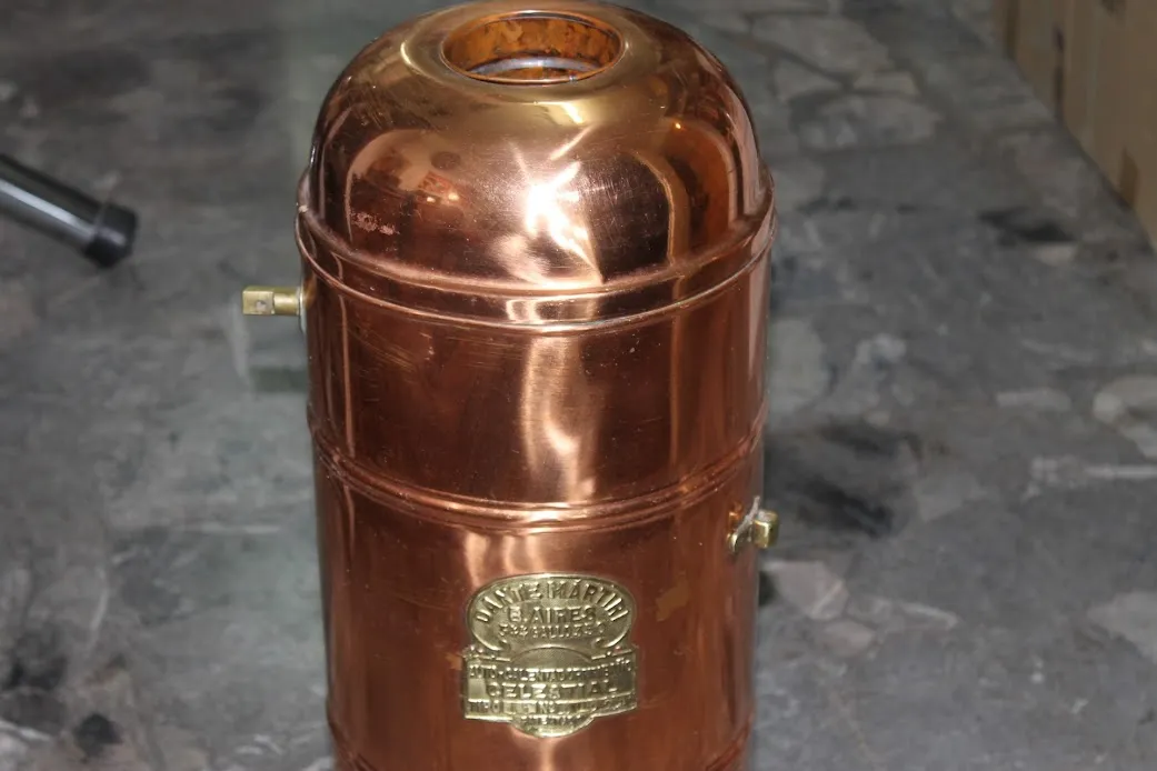 ANTIGUO CALEFON DE COBRE DANTE MARTIRI