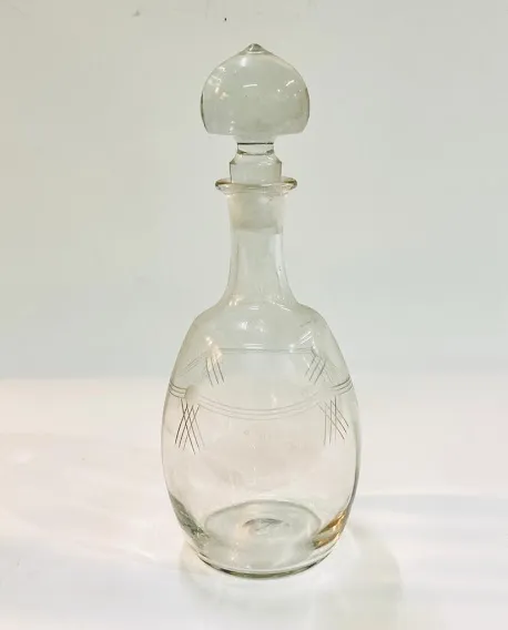 BOTELLON DE  CRISTAL LABRADA ALT 30 CM (BOT21)